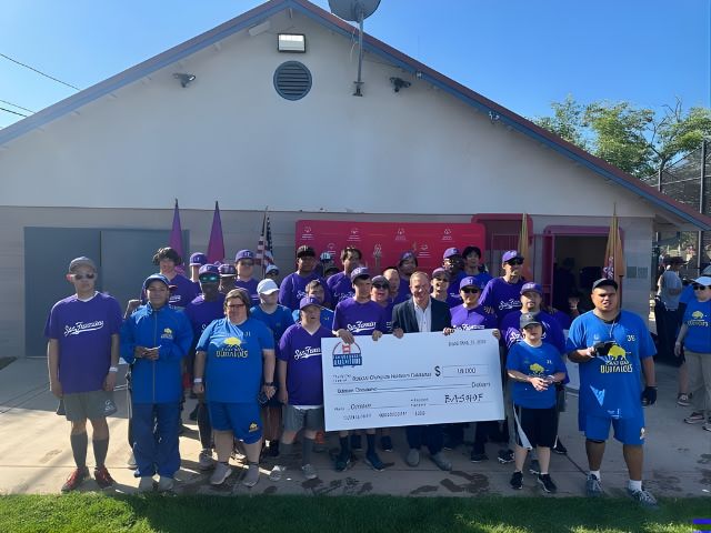 Special Olympics Check Presentation